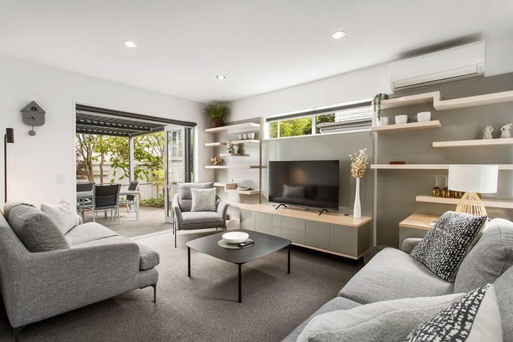 Convenient Urban Townhouse 2 Carparks Available Daire Christchurch Dış mekan fotoğraf